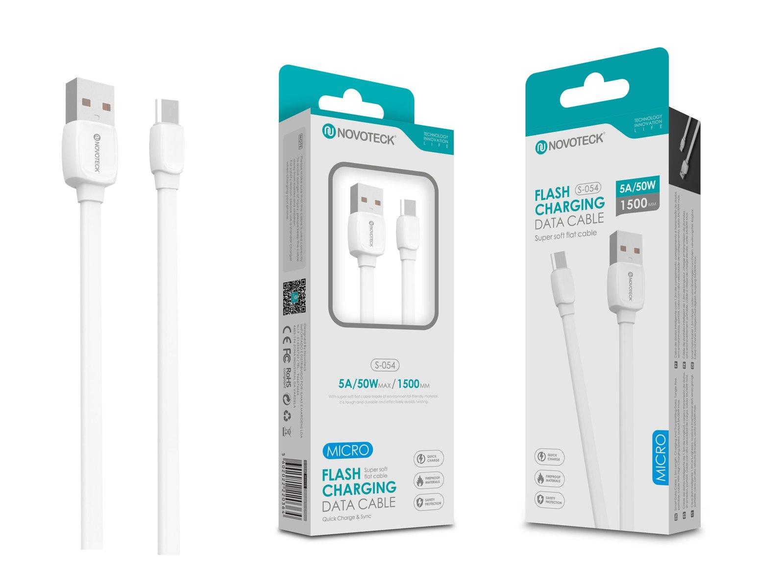 Cabo Micro USB 5A 50W 1.50M S-054 Super Macio e Durável