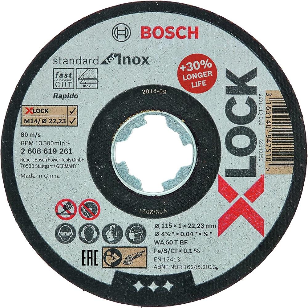 Disco Corte X - Lock (115 x 1,0mm) - BOSCH