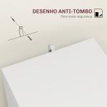 Arquivador com 2 Gavetas Fechadura e Barras para Documentos A4 e Carta 40x41,5x67,5 cm Branco