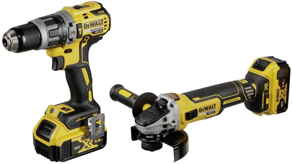 Pack Aparafusadora DCD796 + Rebarbadora DCG405 + 2 Baterias 5.0AH + Mala - DEWALT