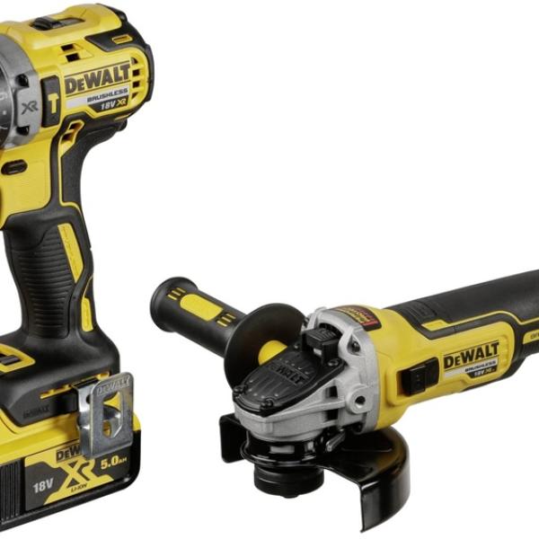 Pack Aparafusadora DCD796 + Rebarbadora DCG405 + 2 Baterias 5.0AH + Mala - DEWALT