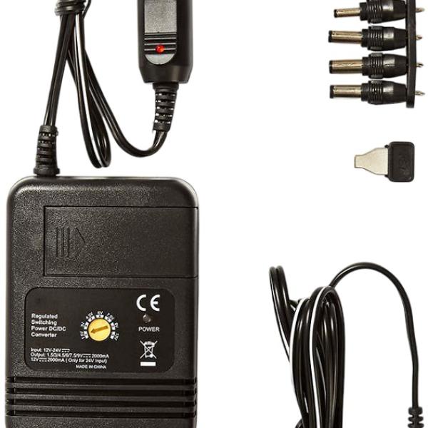 Adaptador/Transformador Universal DC 24W (Preto) - NEDIS