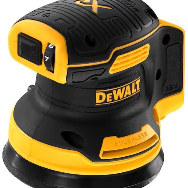 Lixadora Orbital s/ Escovas XR 18V s/ Carregador/Bateria (Preto/Amarelo) - DEWALT