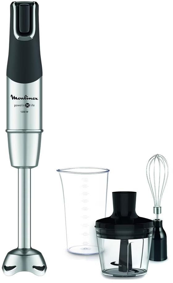Varinha 1200W Pé Inox c/ Picadora E Batedor - MOULINEX