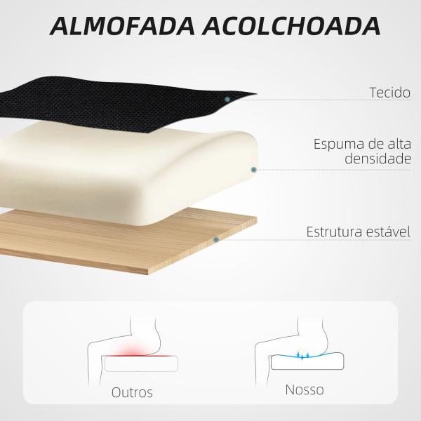 Cadeira de Escritório de Malha com Apoio para a Cabeça Suporte Lombar Apoio para os Pés Função de Inclinação 71x70x109 - 119 cm Preto