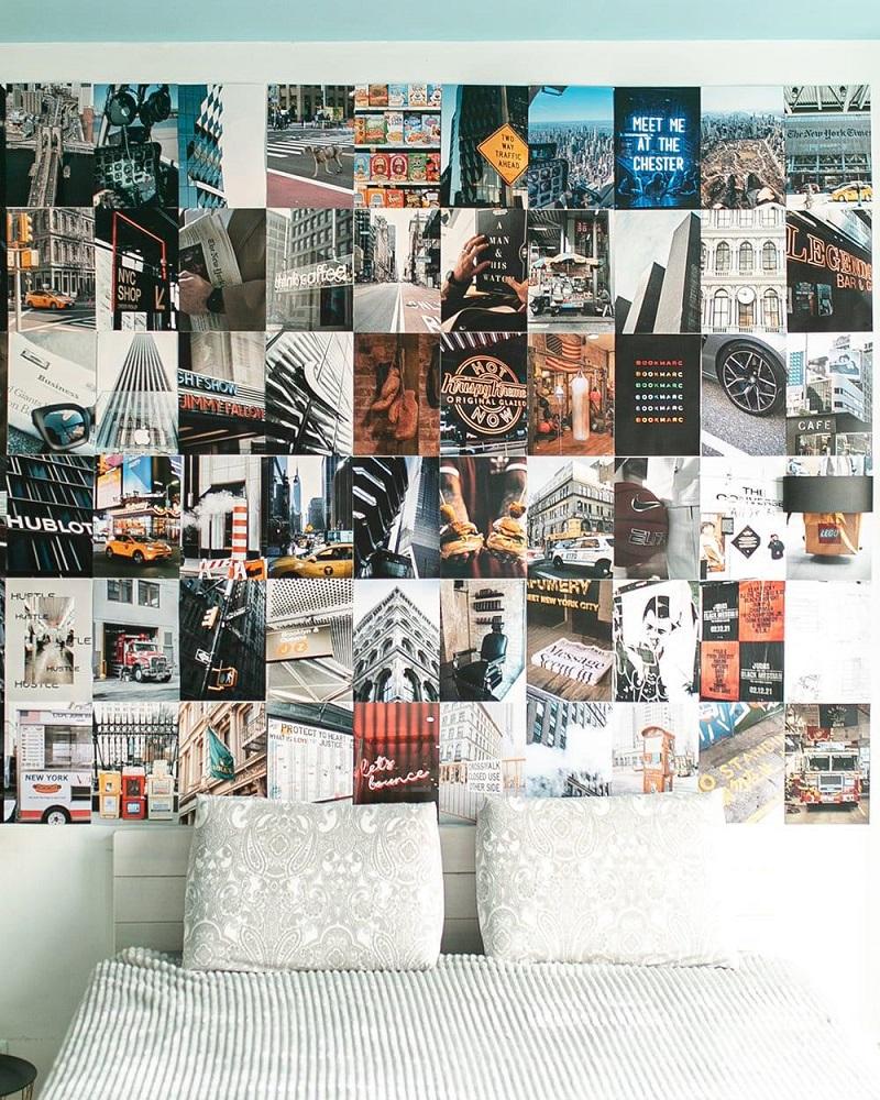 Decoração de 100 Fotos Nova Iorque Gang p/ Parede - FLAMINGUEO
