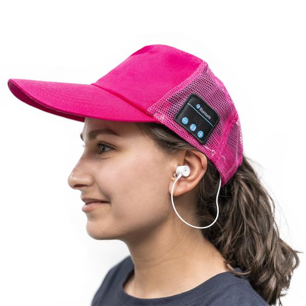 Boné Bluetooth (Rosa)