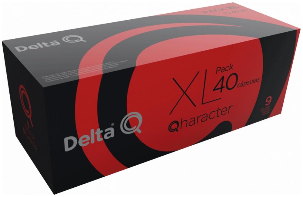 Pack 40x Cápsulas Qharacter Compatível c/ Delta (Intensidade 9) - DELTA Q