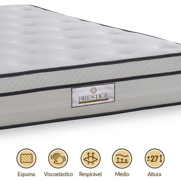 Colchão Viscoelástico Deluxe (183 x 98cm) - PRESTIGE