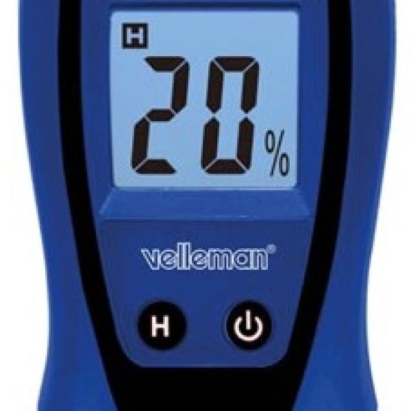 Medidor Humidade p/ Madeira e Materiais Construção - VELLEMAN