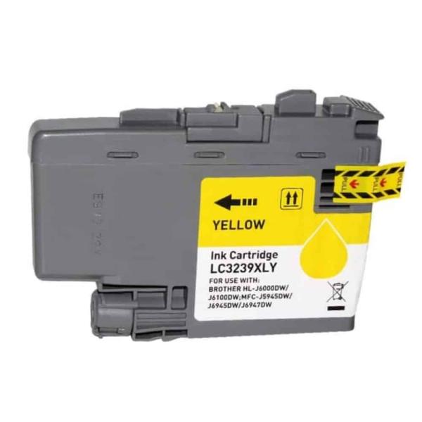 Tinteiro Compatível Brother LC3239XL Substitui LC3239XLY Alta Capacidade Amarelo — Recondicionado