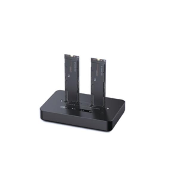 Docking Station Type - C para SSD M.2 Sata e M.2 Nvme funçao de clonagem apenas com transformador