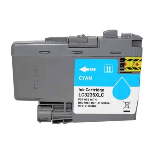 Tinteiro Compatível Brother LC3235XL/LC3233 Substitui LC3235XLC/LC3233C Ciano — Recondicionado