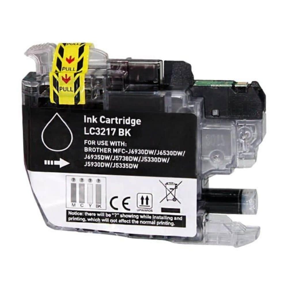 Tinteiro Compatível Brother LC3217BK Preto — Recondicionado