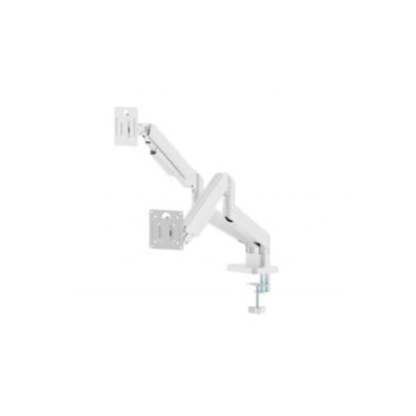 Suporte para 2 Monitores Gembird Ajustavel e Inclinável adequado até 32" e 10Kg Branco