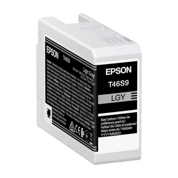Tinteiro Original Epson T46S9 Cinza Claro — Recondicionado