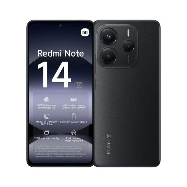 Smartphone Xiaomi Redmi Note 14 8Gb 256Gb 6.67" 5G Preto