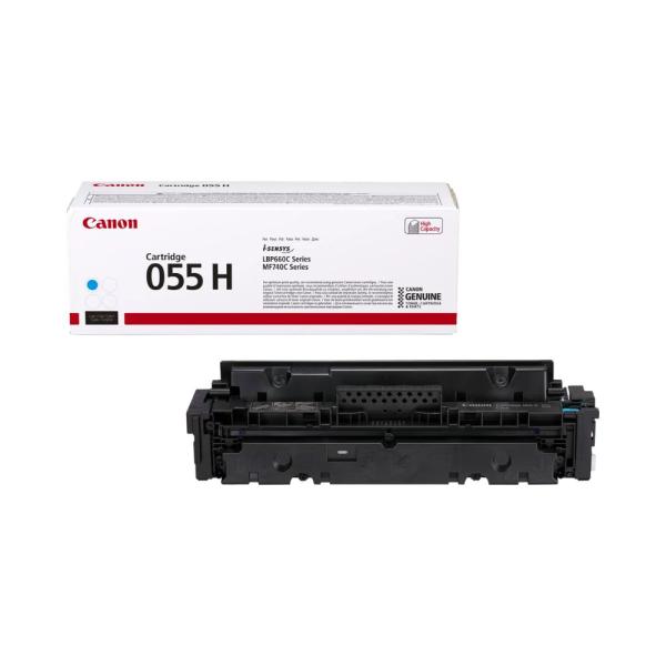 Toner Compatível Canon 055H Ciano 3019C002/3015C002 e HP W2031X/W2031A