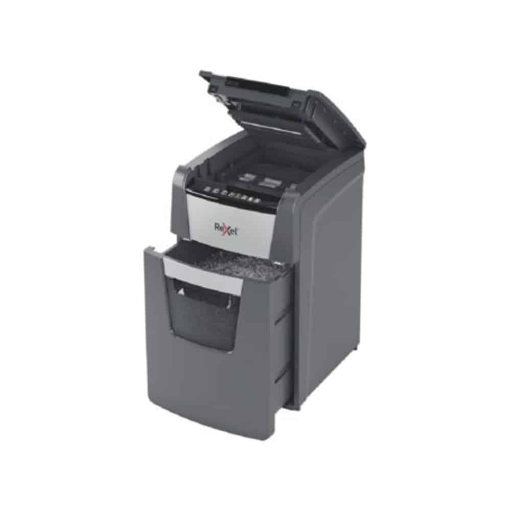 Destruidora de Papel Rexel Optimum AutoFeed 130x com corte automático - Capacidade 44L