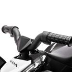 Quadriciclo Elétrico HONDA para Crianças Bateria 6V com Faróis LED Buzina Velocidade de 2,8km/h 65,5x35,5x43,5 cm Branco e Preto