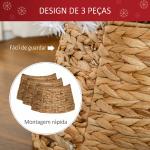 Base para Árvore de Natal 60 cm em Jacinto - de - Água Entrançado à Mão Natural