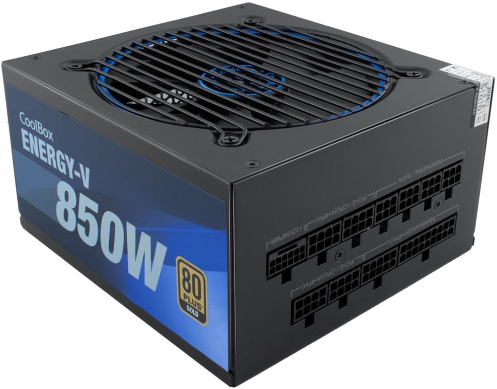 Fonte de Alimentação Energy - V 850W 20+4 pin ATX 80 Plus Gold (Preto) - COOLBOX