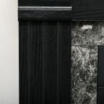 Lareira Elétrica 1800W com Efeito de Chama Realista e Proteção Contra Superaquecimento 80x21,6x67,8 cm Preto