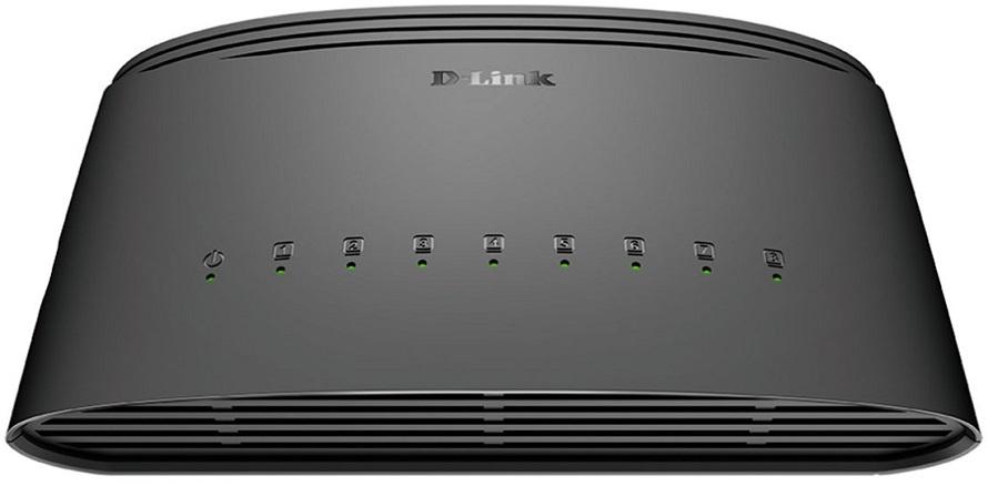 Switch de Rede Não - Gerido 8 Portas Gigabit (Preto) - D - LINK