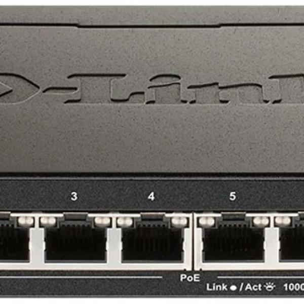 Switch de Rede 8 Portas Gerido L2/L3 Gigabit Ethernet (10/100/1000) PoE (Preto) - D - LINK