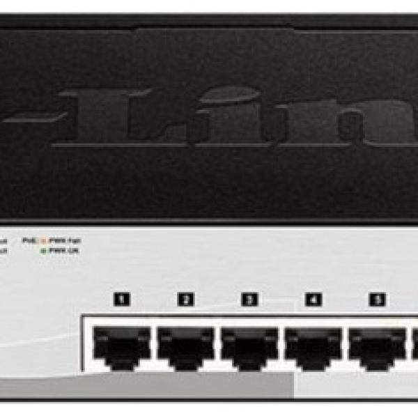 Switch de Rede 8 Portas Gerido L2 Gigabit Ethernet (10/100/1000) PoE (Preto) - D - LINK