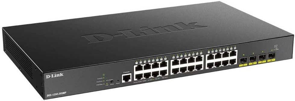 Switch de Rede 28 Portas PoE Smart Managed - D - LINK
