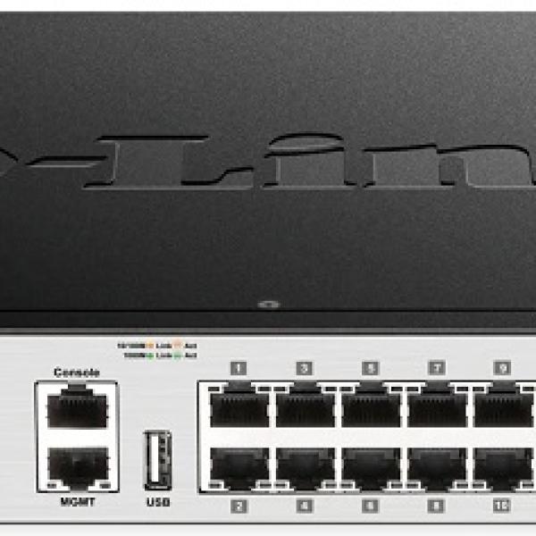 Switch de Rede 28 Portas Gerido L3 Gigabit Ethernet - D - LINK