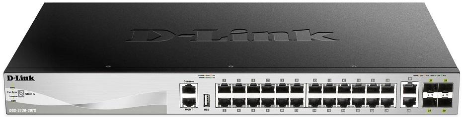 Switch de Rede 28 Portas Gerido L3 Gigabit Ethernet - D - LINK