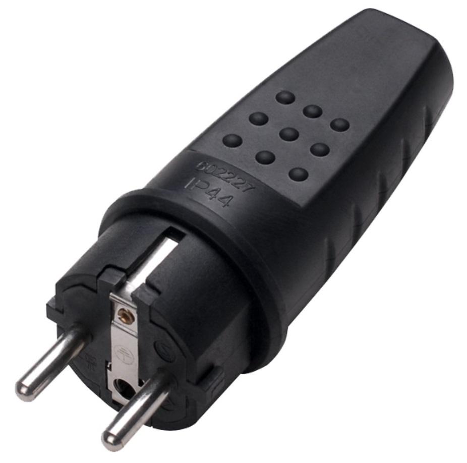 Ficha Macho T/ Schuk Impermeável 16A 250V