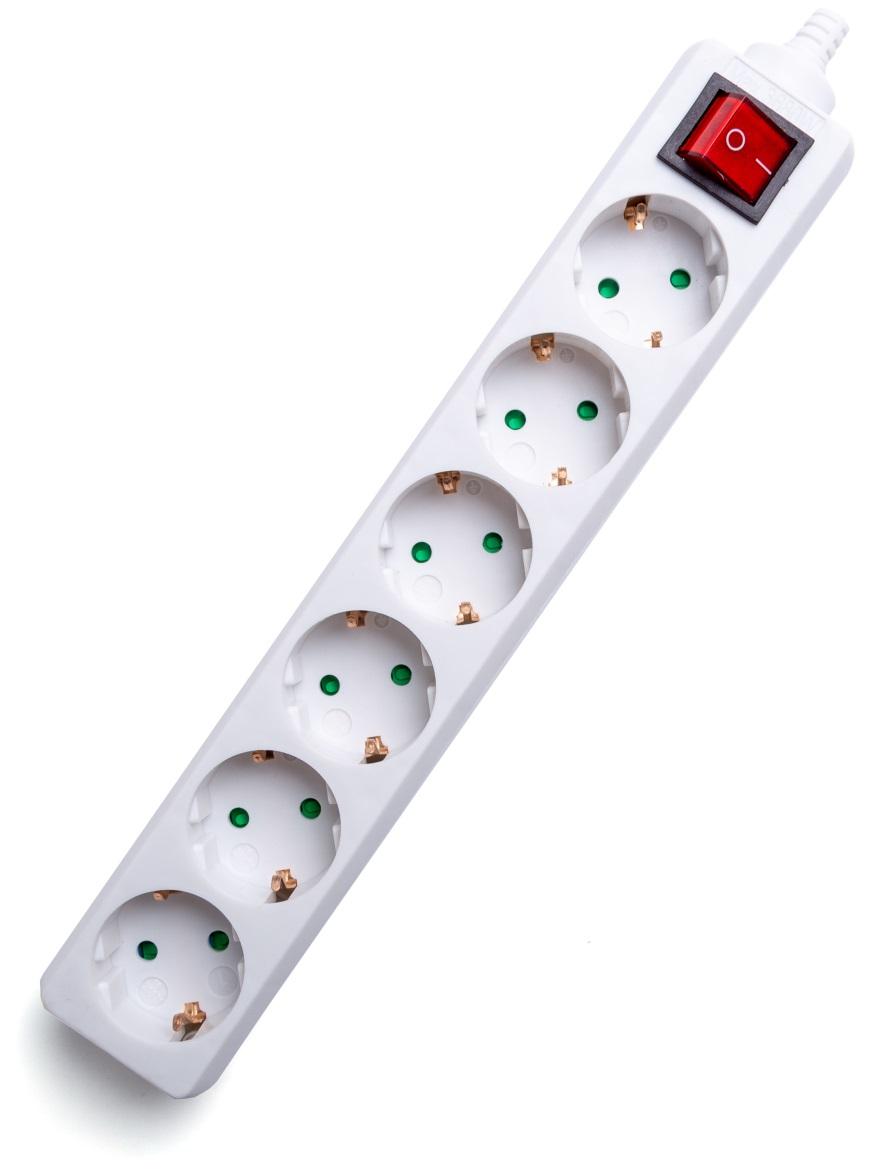Tomada Sextupla c/ Interruptor s/ Fio