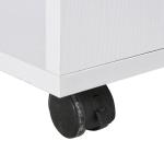 Armário de Escritório para Impressora Multifuncional com Prateleiras e Amplo Espaço de Armazenamento 60x50x65,5 cm Branco