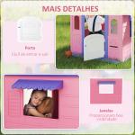 Casa de Jogos para Criaanças com Lançamento de Aros e Cesta de Basquetebol 132x118x124 cm Rosa e Roxo