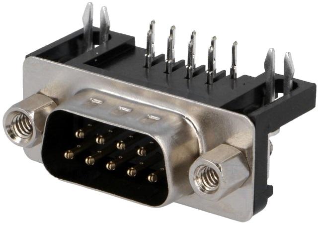 Ficha Nextron C.I. 90º DB9 Pinos Macho