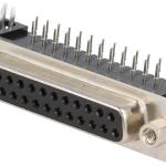 Ficha Nextron C.I. 90º DB25 Pinos Fêmea
