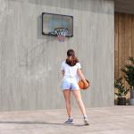 Tabela de Basquetbol de Parede Cesta de Basquetebol para Exterior 113x61x73 cm Azul e Preto