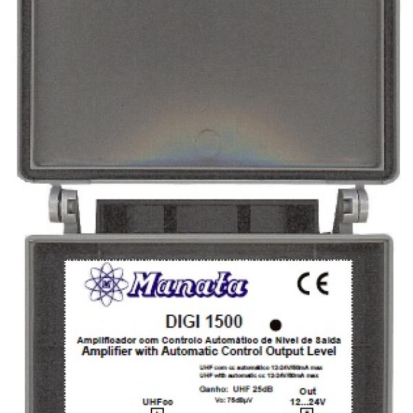 Amplificador de Mastro Inteligente 75dBuV 1E/1S UHF 25dB - MANATA