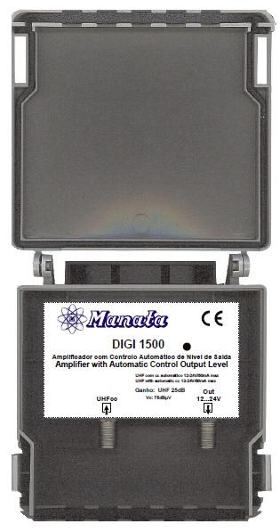 Amplificador de Mastro Inteligente 75dBuV 1E/1S UHF 25dB - MANATA