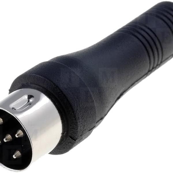 Ficha Adaptadora DIN Macho 5P - Jack 6,3mm Femea