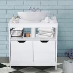 Armário Sob Lavatório com Prateleira Anti - Inclinação 60x30x60 cm Branco