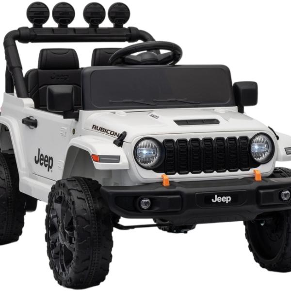 Carro Infantil Elétrico Jeep Rubicon DK - JWR558 (Branco)