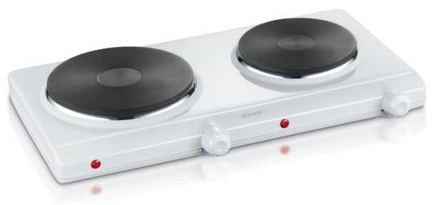 Placa Elétrica Discos Duplos 18 / 15cm 2500W (Branco) - SEVERIN