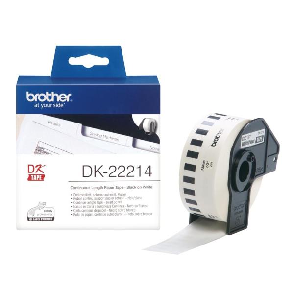 Fita 12mm DK22214 (Branco) - BROTHER