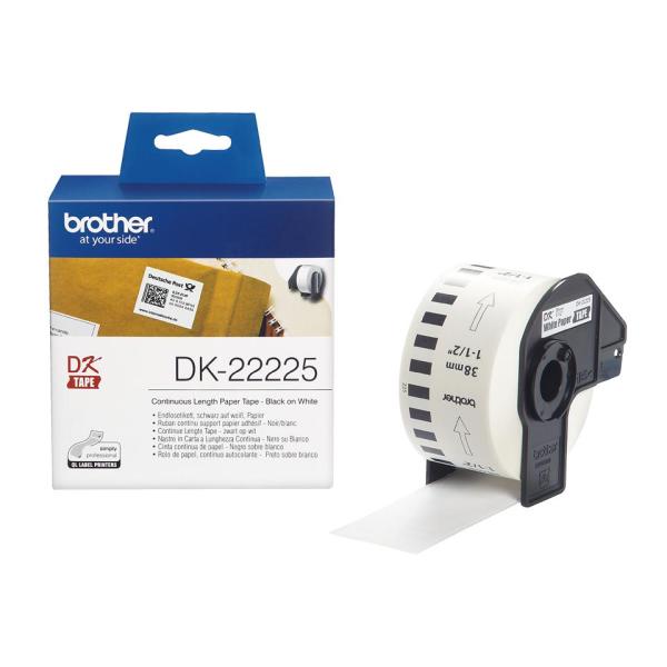 Rolo de Papel Continuo DK22225 Branca 38MM - BROTHER