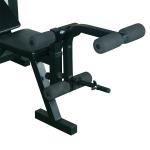 Banco de Musculação Multifuncional com Altura Ajustável de 3 Níveis para Treino de Corpo Inteiro 175x98x130 cm Preto