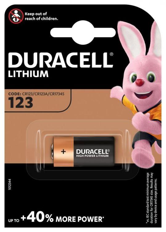 Pilha Lithium CR123A 3V - DURACELL